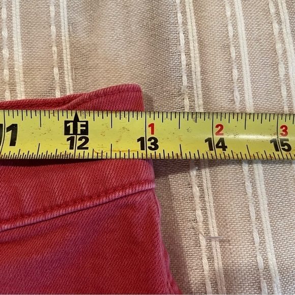 Madewell High Rise Red Denim Shorts: Garment Dyed Edition 25 - Picture 8 of 11